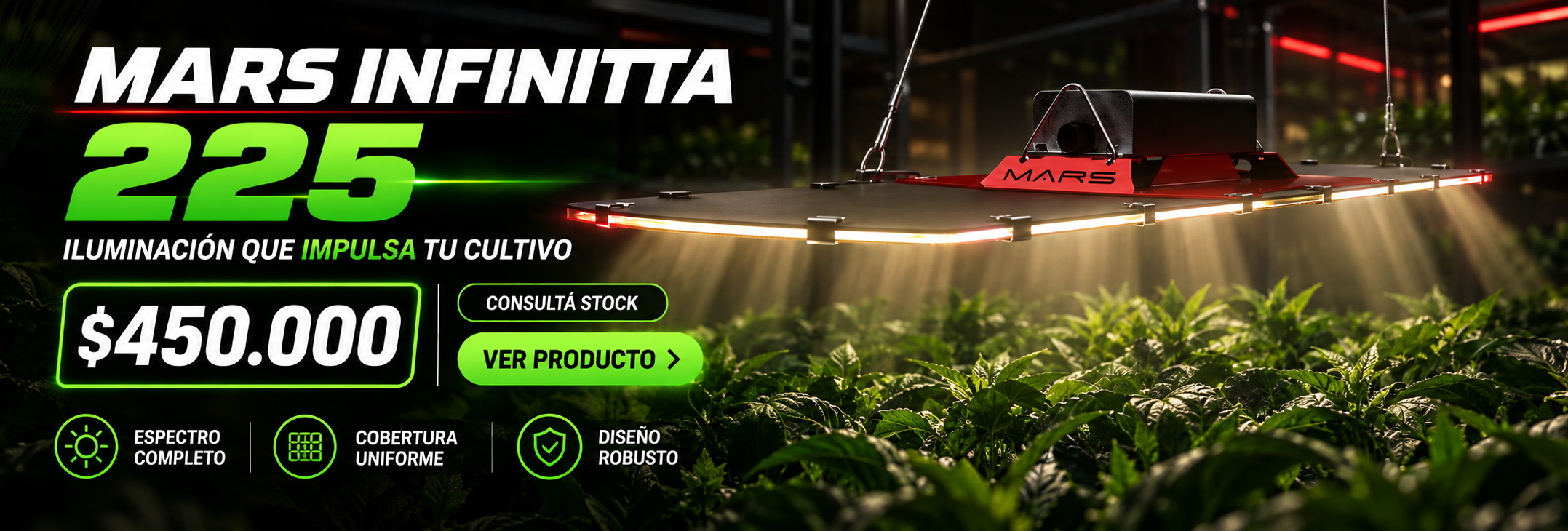 Mars Infinitta 225 – iluminación para cultivo