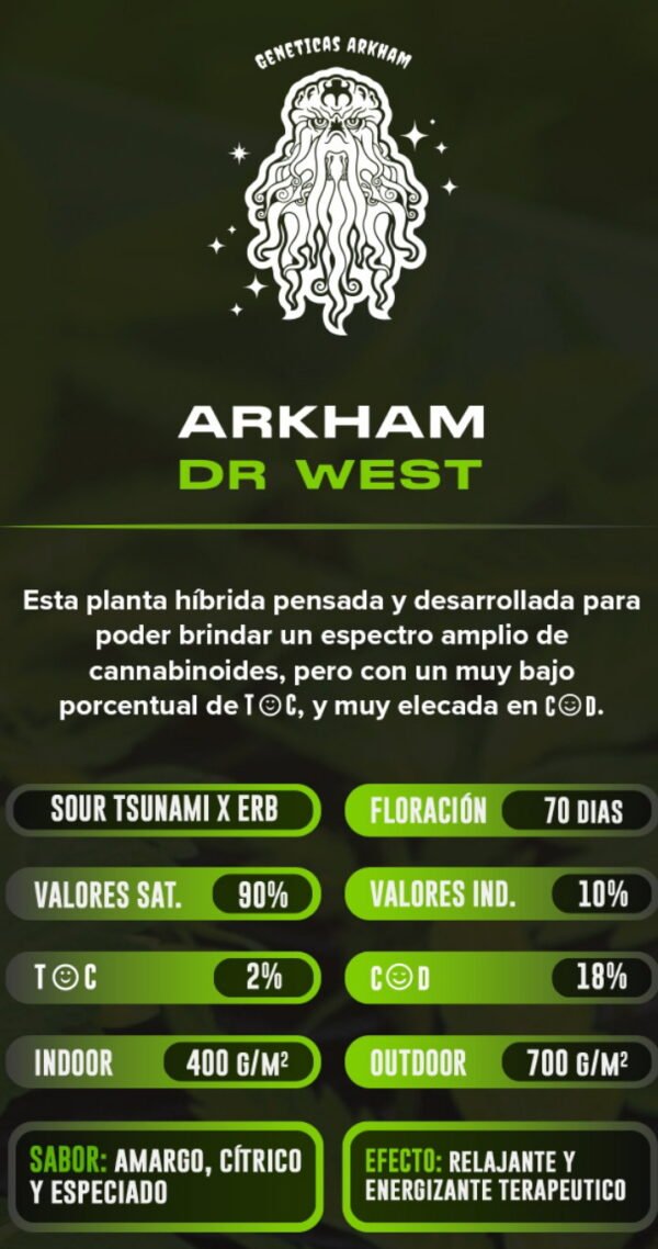 Esqueje Dr. West - Arkham + Estampilla Inase
