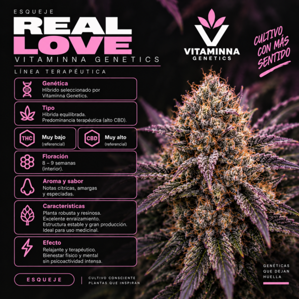 Esqueje Real Love - Vitaminna Genetics