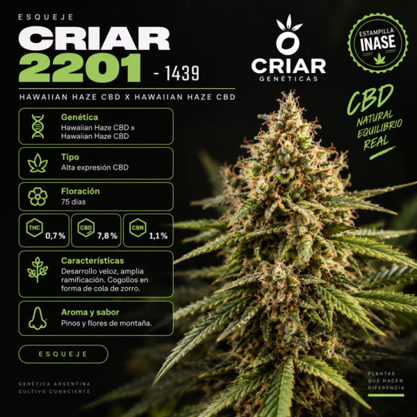 Esqueje Criar 2201 - 1439 + Estampilla Inase